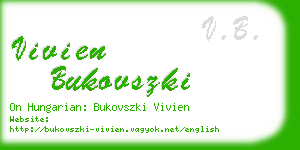 vivien bukovszki business card